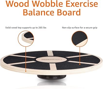 Basics Wood Wobble Balance Trainer Board