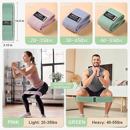 Booty Bands Set Resistance Bands for Working Out Exercise